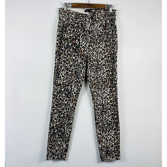 Volcom Size 29 Leopard Print Super Stoned High Rise Button Fly Skinny Jeans - Picture 3 of 6